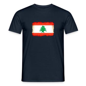 Vorname Libanon - Männer T-Shirt - Navy - Vorne - AI Model Male 178 light (178cm)