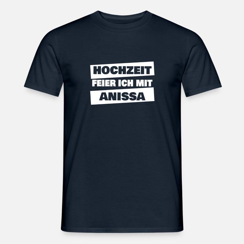Anissa - Männer T-Shirt - Navy