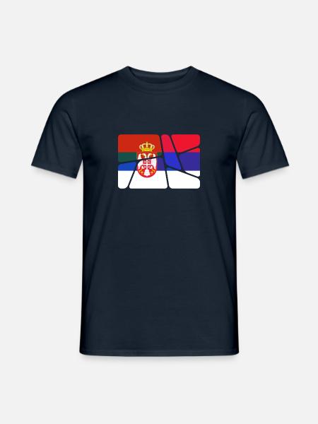 Serbie Serbie - T-shirt homme - marine