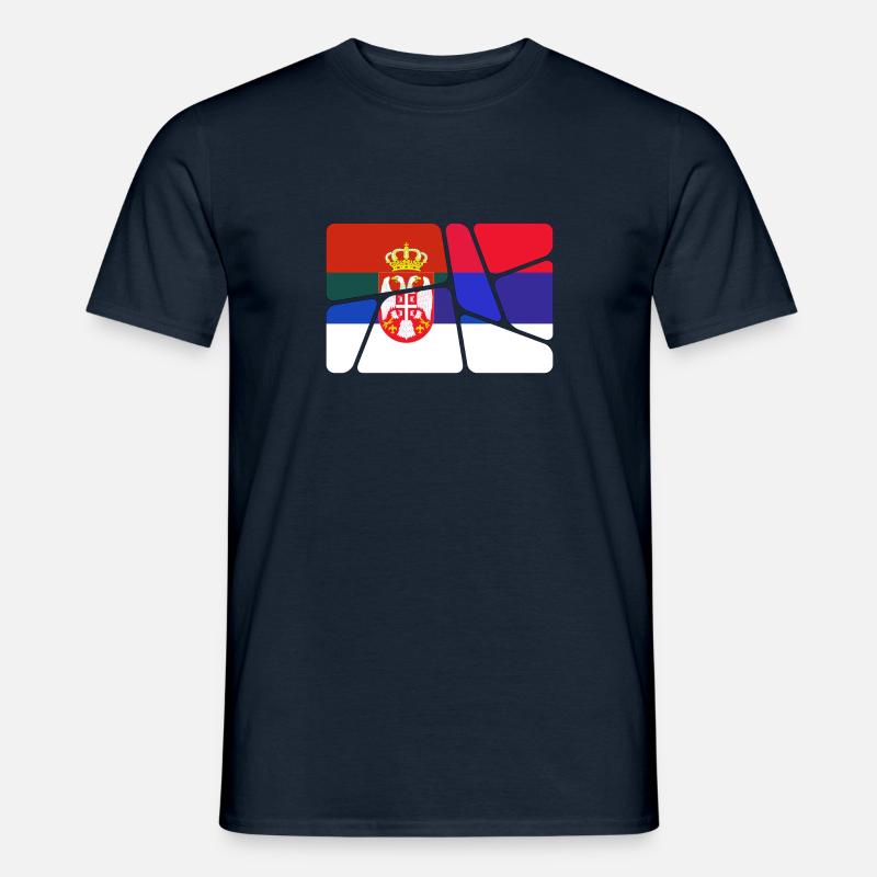 Serbien Serbien - Männer T-Shirt - Navy
