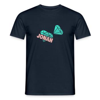 Gift for Jonah - Men's T-Shirt - navy - Front - AI Model Male 178 light (178cm)