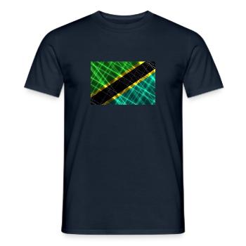 Cadeau pour la Tanzanie - T-shirt homme - marine - Devant - AI Model Male 178 light (178cm)