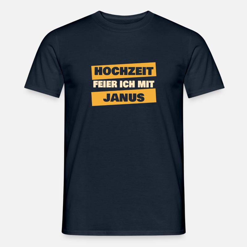JGA Janus - Männer T-Shirt - Navy