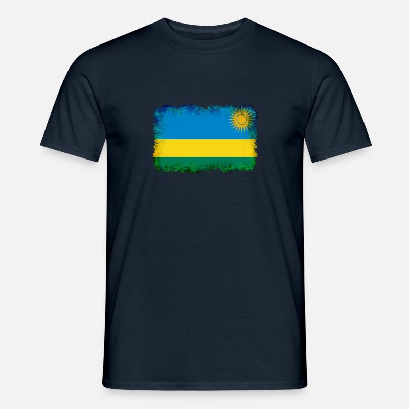 Ruanda als Ruanda - Männer T-Shirt - Navy