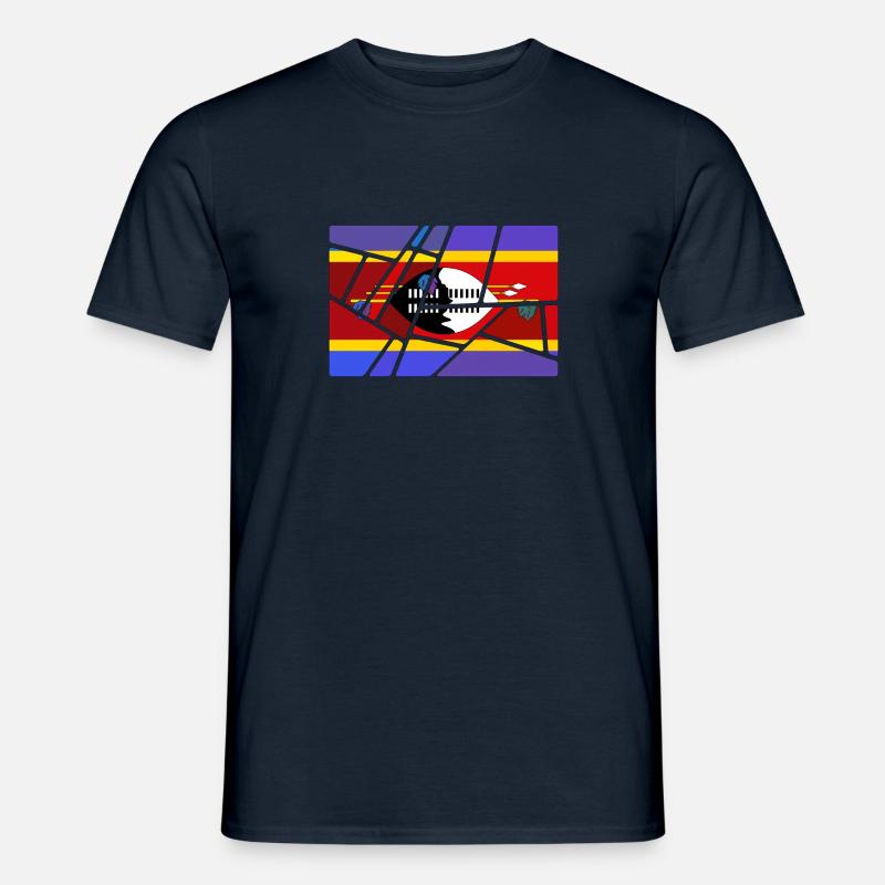 Eswatini als Eswatini - Männer T-Shirt - Navy