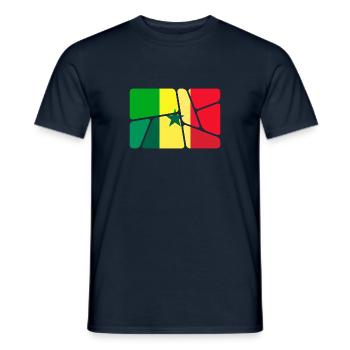Sénégal - T-shirt homme - marine - Devant - AI Model Male 178 light (178cm)