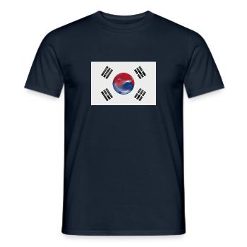 Corée du Sud - T-shirt homme - marine - Devant - AI Model Male 178 light (178cm)