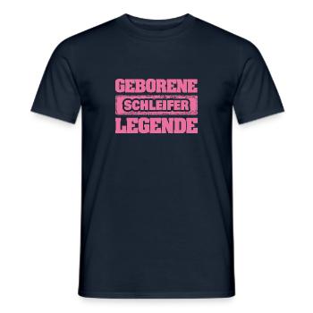 Beruf Schleifer - Männer T-Shirt - Navy - Vorne - AI Model Male 178 light (178cm)