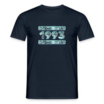 1993 1993 - Männer T-Shirt - Navy - Vorne - AI Model Male 178 light (178cm)