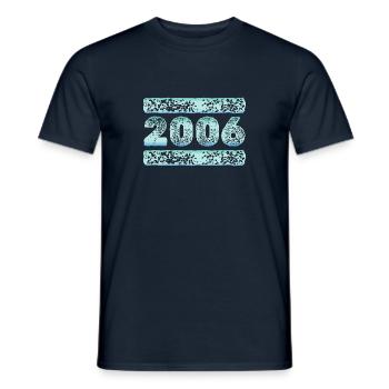 Eiskalt 2006 - Männer T-Shirt - Navy - Vorne - AI Model Male 178 light (178cm)
