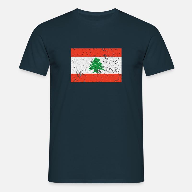 Libanon Libanon - Männer T-Shirt - Navy