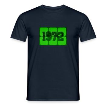 Born in 1972 - Men's T-Shirt - navy - Front - AI Model Male 178 light (178cm)