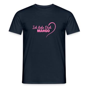 LiebeDich Margo - Männer T-Shirt - Navy - Vorne - AI Model Male 178 light (178cm)