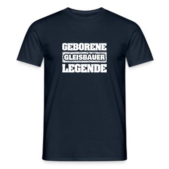 Gift for track builders - Men's T-Shirt - navy - Front - AI Model Male 178 light (178cm)