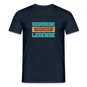 Pferdewirt als Beruf - Männer T-Shirt - Navy - Vorne - AI Model Male 178 light (178cm)