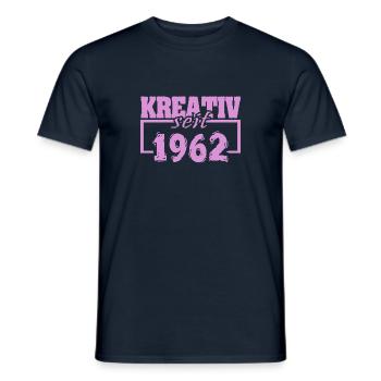 Kreativ 1962 - Männer T-Shirt - Navy - Vorne - AI Model Male 178 light (178cm)