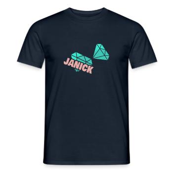 Papa Janick - T-shirt homme - marine - Devant - AI Model Male 178 light (178cm)