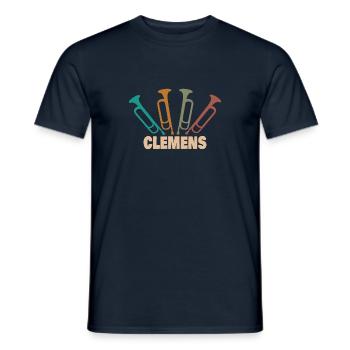 Tube Clemens - Männer T-Shirt - Navy - Vorne - AI Model Male 178 light (178cm)