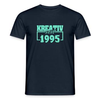 Painter 1995 - Men's T-Shirt - navy - Front - AI Model Male 178 light (178cm)