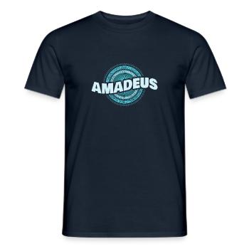 Amadeus comme idée cadeau - T-shirt homme - marine - Devant - AI Model Male 178 light (178cm)