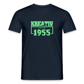 Maler 1955 - Männer T-Shirt - Navy - Vorne - AI Model Male 178 light (178cm)