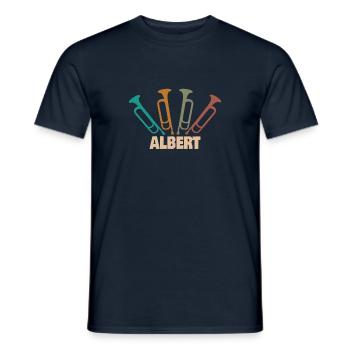 Albert - Männer T-Shirt - Navy - Vorne - AI Model Male 178 light (178cm)