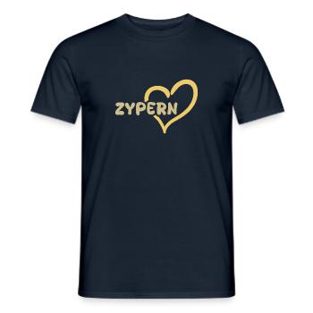 Gift for Cyprus - Men's T-Shirt - navy - Front - AI Model Male 178 light (178cm)