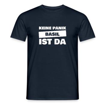 Geschenk für Basil - Männer T-Shirt - Navy - Vorne - AI Model Male 178 light (178cm)