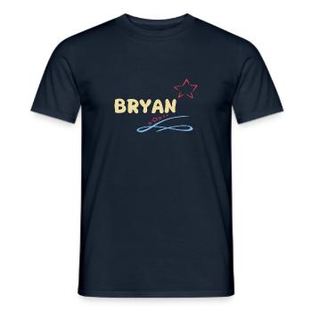 Cadeau Bryan - T-shirt homme - marine - Devant - AI Model Male 178 light (178cm)