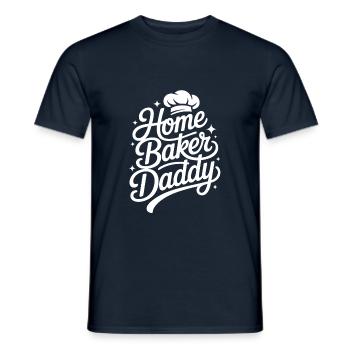 Super Baker Papas Club Dad bakes best - Men's T-Shirt - navy - Front - AI Model Male 178 light (178cm)