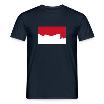 Indonésie - T-shirt homme - marine - Devant - AI Model Male 178 light (178cm)