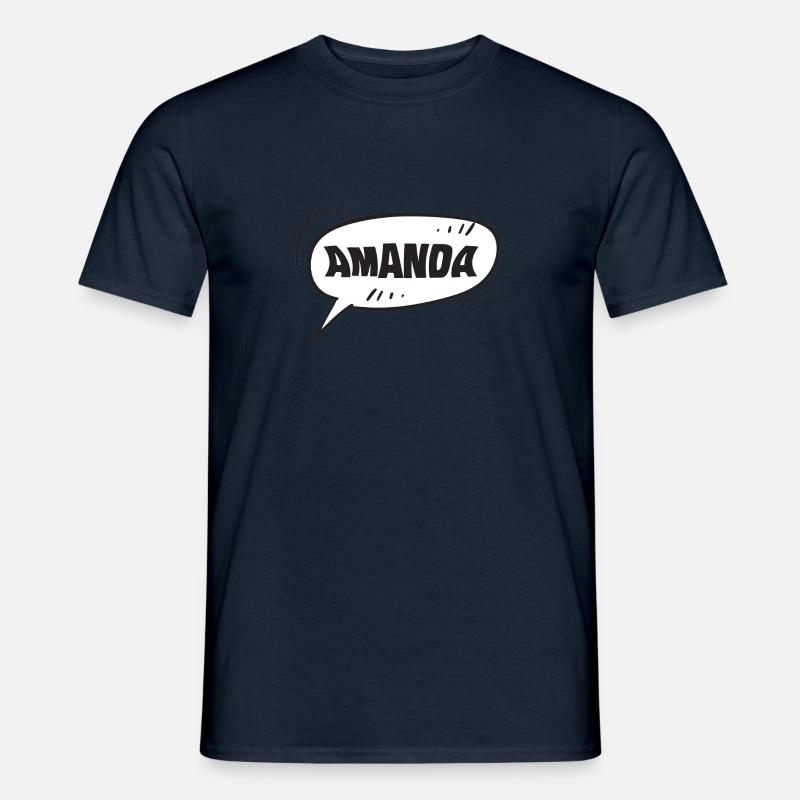 Amanda Amanda - Männer T-Shirt - Navy