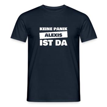 Vorname Alexis - Männer T-Shirt - Navy - Vorne - AI Model Male 178 light (178cm)