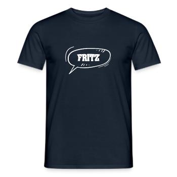 Vorname Fritz - Männer T-Shirt - Navy - Vorne - AI Model Male 178 light (178cm)