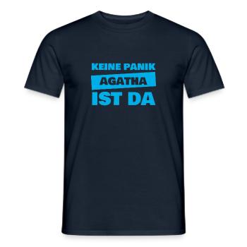 Vorname Agatha - Männer T-Shirt - Navy - Vorne - AI Model Male 178 light (178cm)