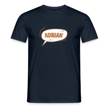 Adrian as Adrian - Men's T-Shirt - navy - Front - AI Model Male 178 light (178cm)