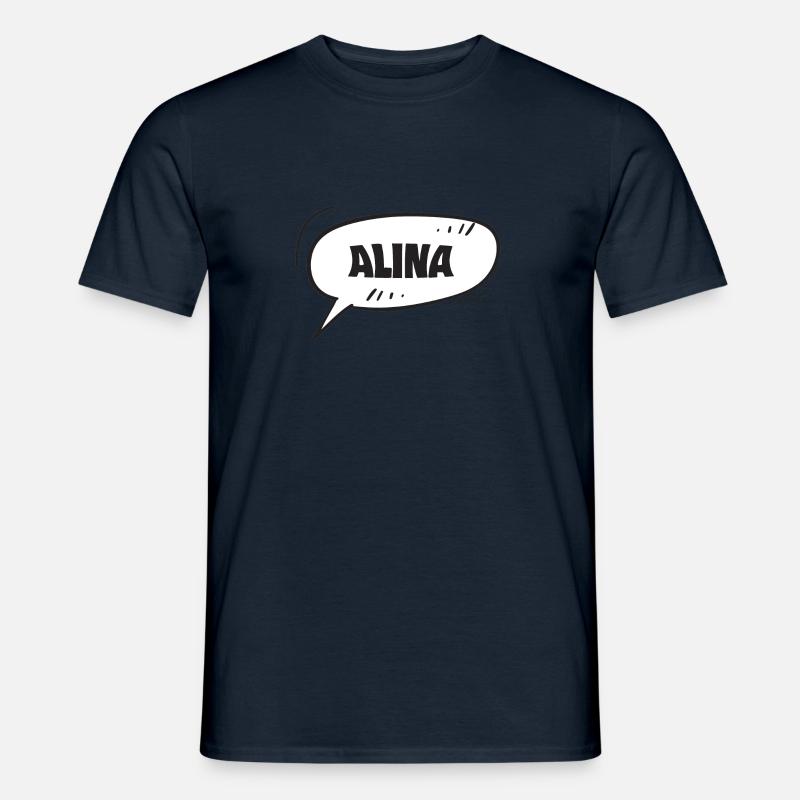 Alina - Männer T-Shirt - Navy