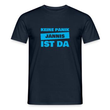 Gift for Jannis - Men's T-Shirt - navy - Front - AI Model Male 178 light (178cm)