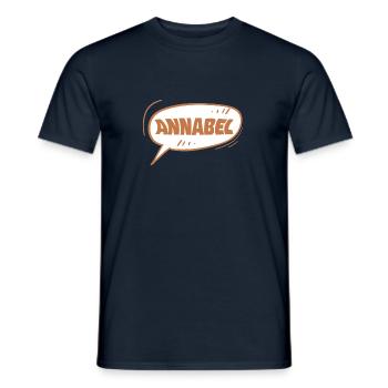Geschenk für Annabel - Männer T-Shirt - Navy - Vorne - AI Model Male 178 light (178cm)