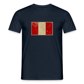 Peru - Men's T-Shirt - navy - Front - AI Model Male 178 light (178cm)
