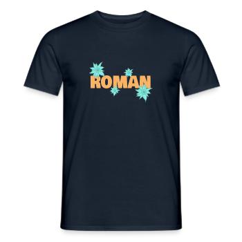 Roman - Männer T-Shirt - Navy - Vorne - AI Model Male 178 light (178cm)