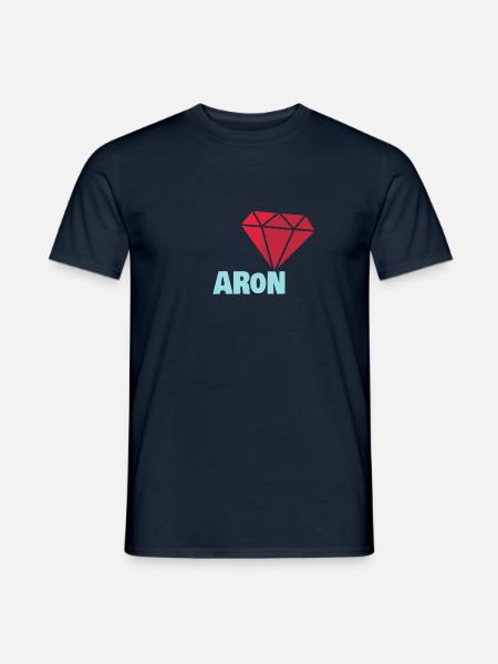 Geschenk für Aron - Männer T-Shirt - Navy
