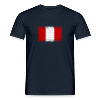 Peru - Men's T-Shirt - navy - Front - AI Model Male 178 light (178cm)