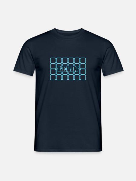 Männername Levin - Männer T-Shirt - Navy