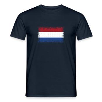 Niederlande als Niederlande - Männer T-Shirt - Navy - Vorne - AI Model Male 178 light (178cm)