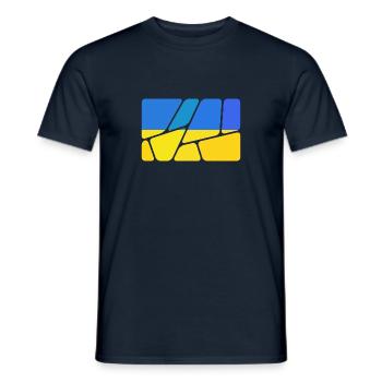Gift for Ukraine - Men's T-Shirt - navy - Front - AI Model Male 178 light (178cm)
