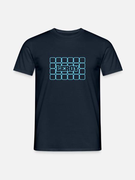 Männername Leroy - Männer T-Shirt - Navy