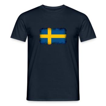 Sweden as Sweden - Men's T-Shirt - navy - Front - AI Model Male 178 light (178cm)