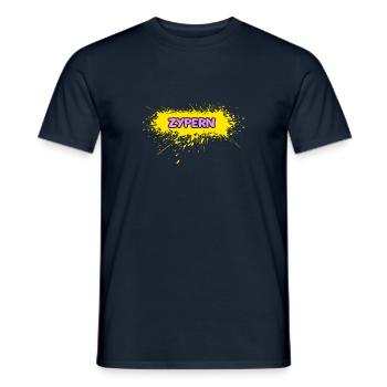 Sonne Zypern - Männer T-Shirt - Navy - Vorne - AI Model Male 178 light (178cm)