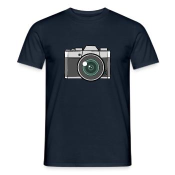 Photo Photo Photo Appareil photo - T-shirt homme - marine - Devant - AI Model Male 178 light (178cm)